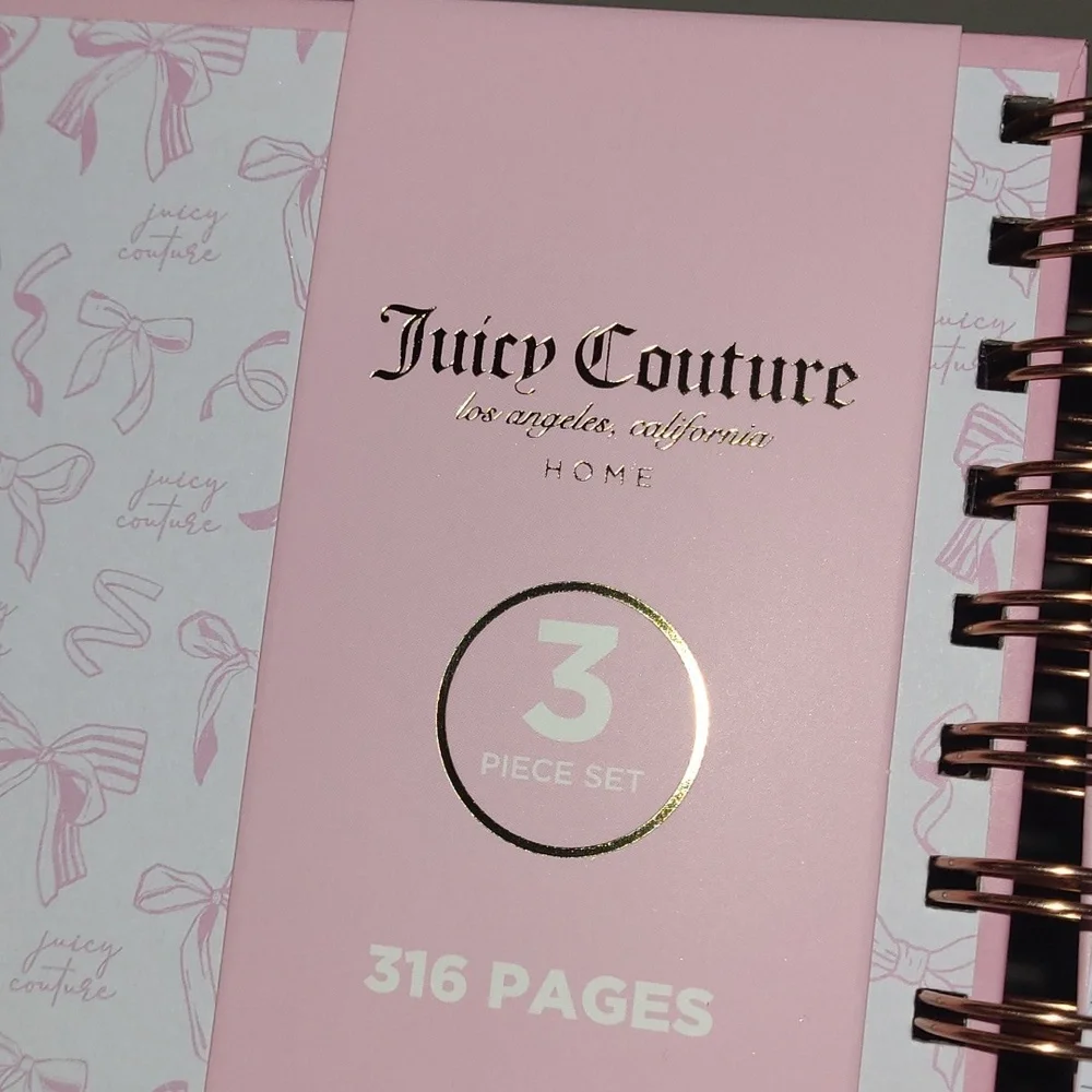 Juicy Couture Pink Journal with Heart Pens - Picture 4 of 9